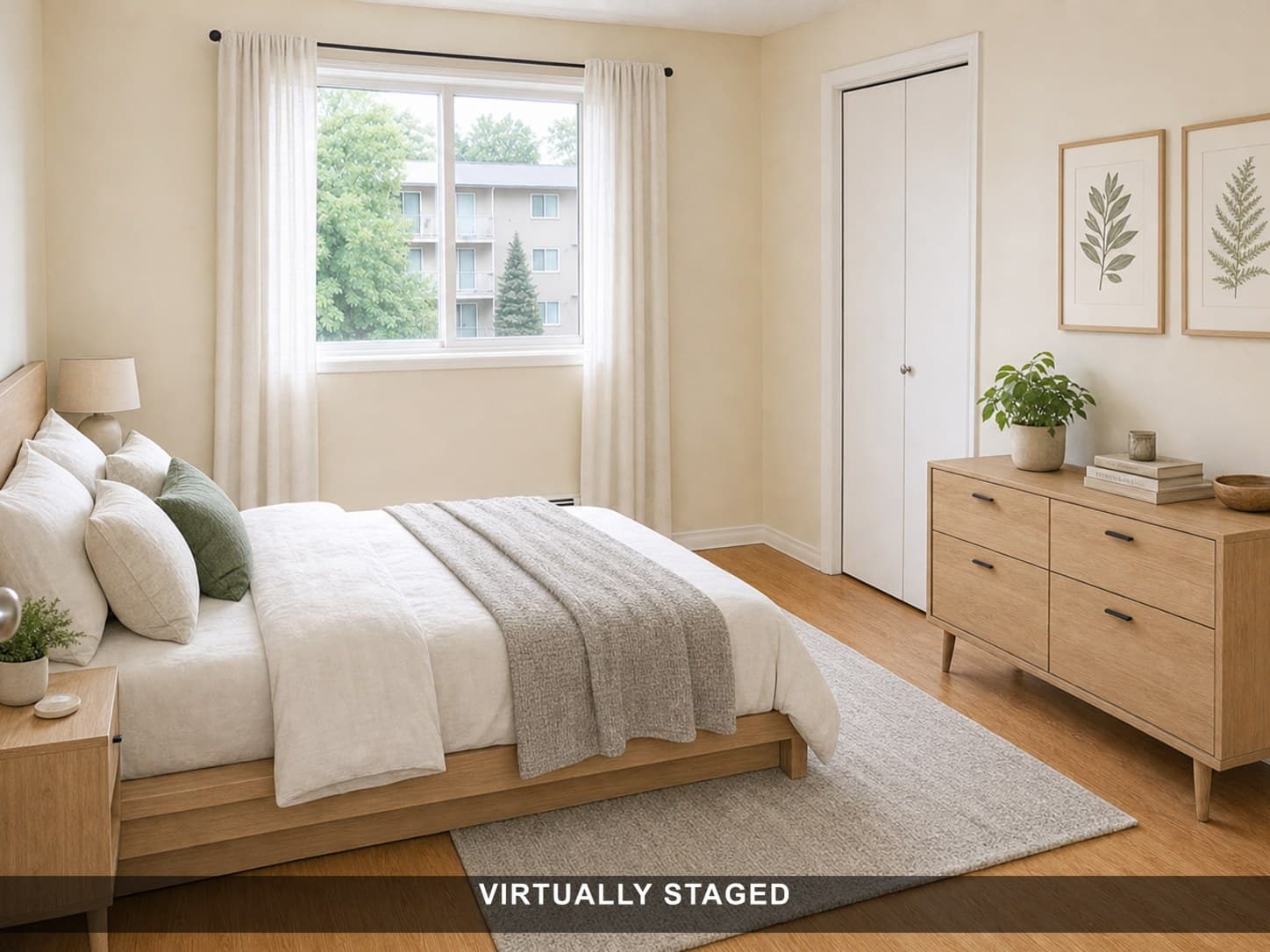 Bedroom after virtual staging