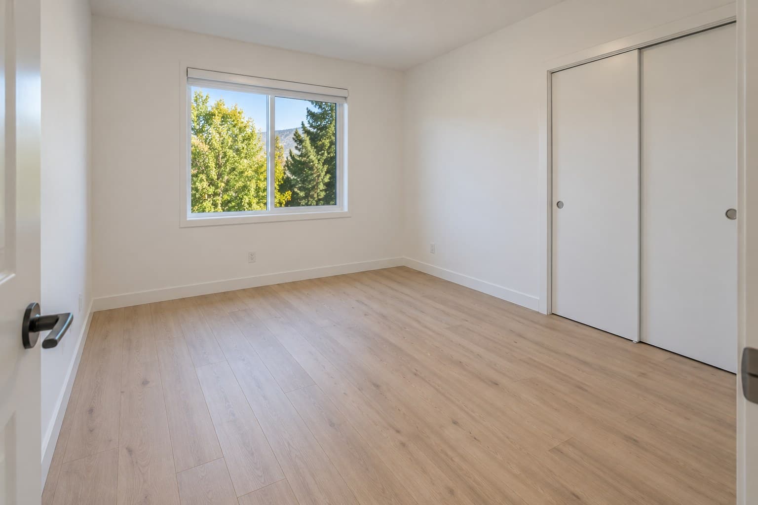 Original image: Empty bedroom, furnished
