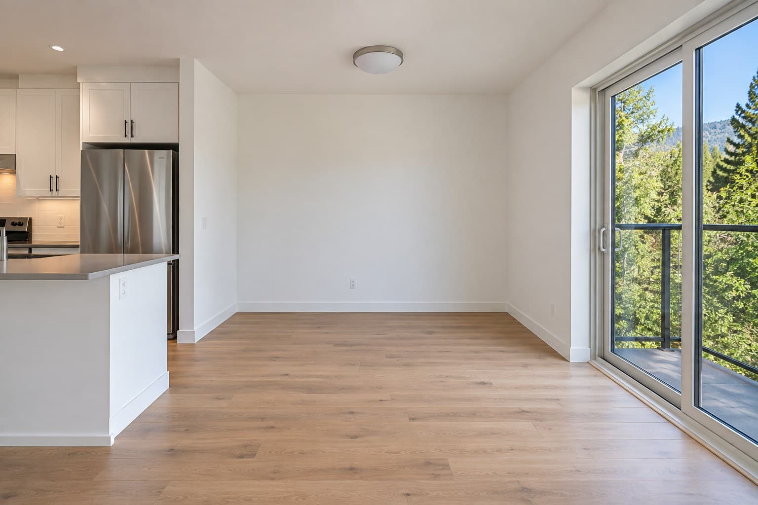 Original image: Empty dining nook, furnished