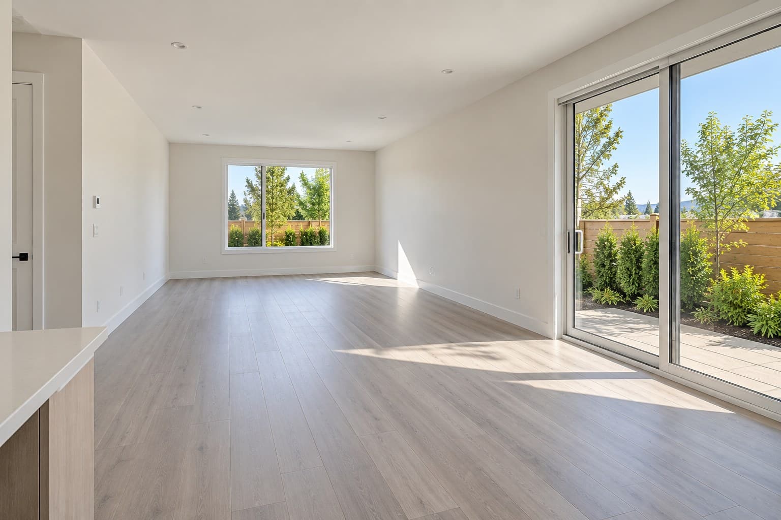 Original image: Empty living room, furnished